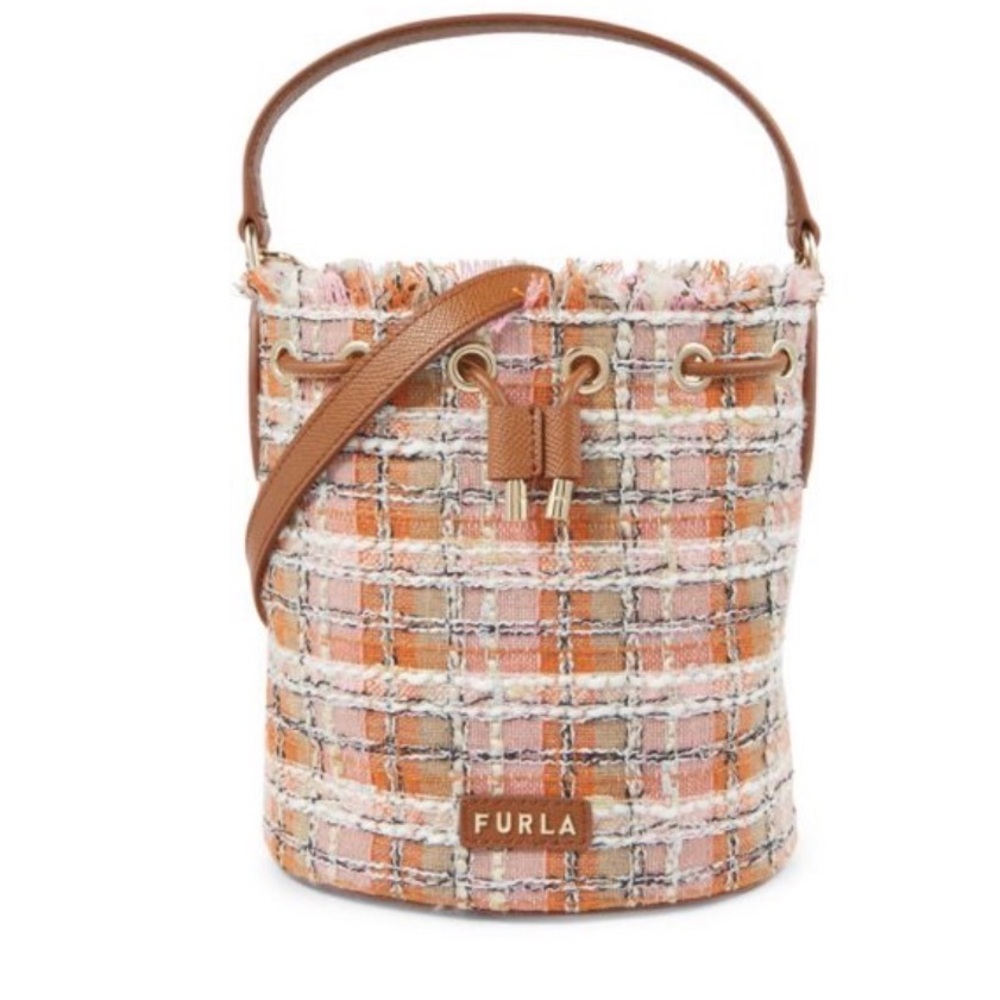 Furla Clio Mini Textured Bucket Bag
